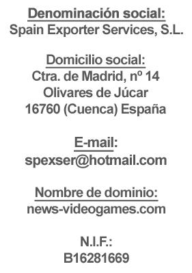 Datos identificativos del titular de la web